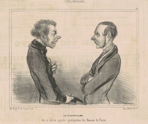 A Sample of What They Call...the Handsome Ones of Paris by Honoré Daumier