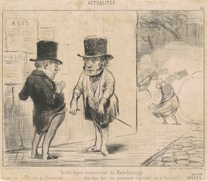 One of the Inconveniences of Macadamization by Honoré Daumier