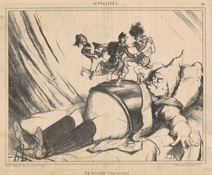 A Terrible Nightmare by Honoré Daumier