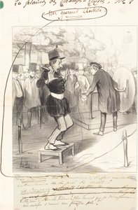 An Electrified Warrior by Honoré Daumier
