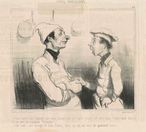 You know well the sponge you were talking about... by Honoré Daumier