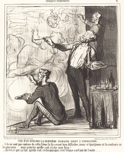 View of a Workshop... Before the Exhibition by Honoré Daumier