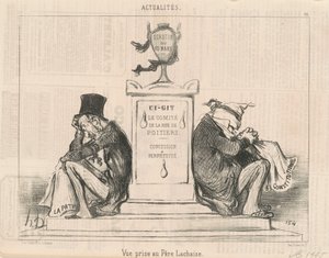 View taken at Père Lachaise by Honoré Daumier