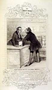 Illustrations about Ideas and Legends Philipon under the Title Les Cent and Robert Macaire by Honoré Daumier