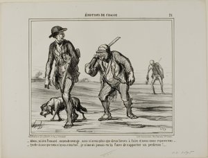 "- Come, come, Mr. Pomard... keep your spirits up... only two more leagues and we can rest... - What a piece of luck, we didn