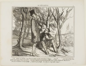 I Bought This Ground at 1 Franc per Square Meter by Honoré Victorin Daumier