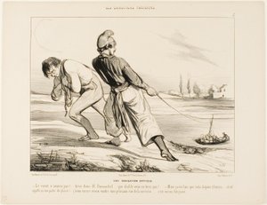 A Difficult Navigation. "- The boat doesn