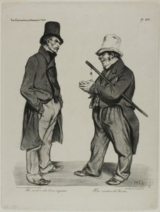 An Investor of Spanish Cortes Bonds. An Investor of Spanish Government Bonds, plate 423 by Honoré Victorin Daumier