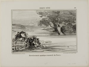 Aquatic Fun Borrowed from the Old Greeks, Plate 20 from Summer Sketches by Honoré Victorin Daumier