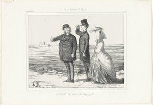 At Varenne, Saint-Maur, Plate 418 from Souvenirs d’artistes by Honoré Victorin Daumier