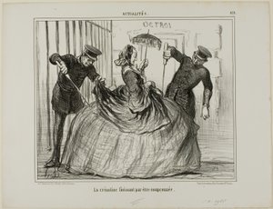 Crinolines are suddenly getting to be suspicious, plate 419 from Actualités