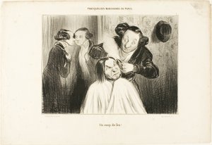 Fire!, plate 35 from Types Parisiens by Honoré Victorin Daumier