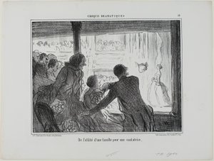 How Useful for an Opera Singer to Have a Family, Plate 14 from Croquis Dramatiques by Honoré Victorin Daumier