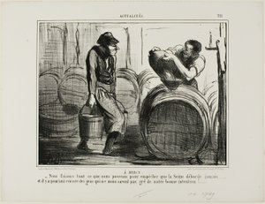 In Bercy. “We are doing everything to avoid that the river Seine overflows... and there are still people who are questioning our good intentions,” plate 321 from Actualités
