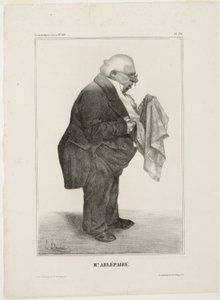 Mr. Arlépaire, plate 280 from Célébrités de la Caricature by Honoré Victorin Daumier