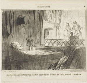 Proposal for Improvement for the Theatres in Paris, Plate 4 from Croquis d