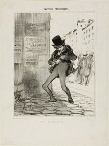Robbed! Empty-Pocket Street..., plate 13 from Émotions Parisiens