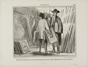 Some Artists Are Taking Advantage, Plate 400 from News by Honoré Victorin Daumier
