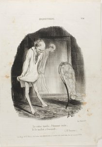The Gown Falls, Man Remains, and the Legs are Shaking. (J.B. Rousseau), plate 10 from Coquetterie
