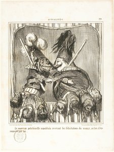 The New Neapolitan Buffoon. Receiving the congratulations of the DEVIL instead of being carried off by him, plate 229 from Actualités