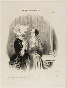 The Pamela Hat. "You are perfectly right Madame to adopt this ravishing form of a new hat...... especially from the side it matches beautifully your physiognomy..." plate 76 from The Beautiful Days of Life