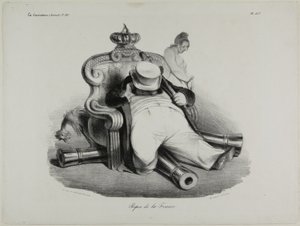 The Repose of France, plate 417 by Honoré Victorin Daumier