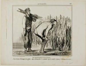 The Worries of a Wine Grower, plate 397 from Actualités