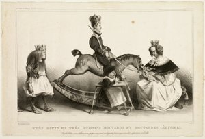 Very High and Mighty Legitimate Brats, Plate 19 by Honoré Victorin Daumier