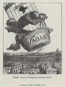 Nadar elevating photography to the level of art by Honore (after) Daumier