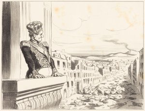 In Naples - The Best of Kings... (1st plate) by Honoré Daumier