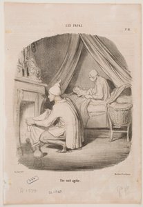 A Busy Night by Honoré Daumier