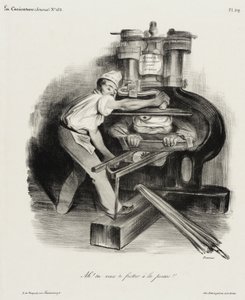 Ah! You want to rub against the Press!! by Honoré Daumier