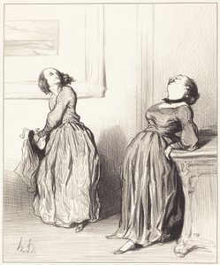 Ah, you find that my latest novel is not quite... by Honoré Daumier