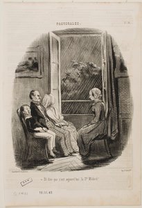 And to Think This is Saint Médard’s Day! by Honoré Daumier