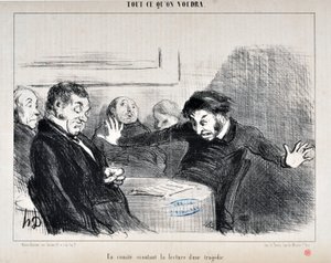 A Committee Listening to the Reading of a Tragedy (Honore Daumier)