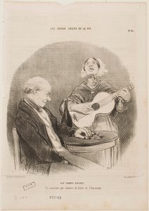 At the Champs-Élysées by Honoré Daumier