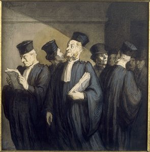 Before the Audience by Honoré Daumier