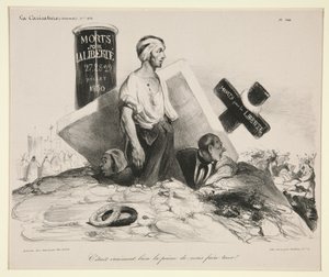 It Was Hardly Worthwhile Getting Killed for That! Plate 524 from the Journal La Caricature by Honoré Daumier