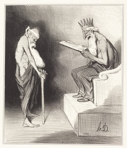 Clemency of Minos by Honoré Daumier