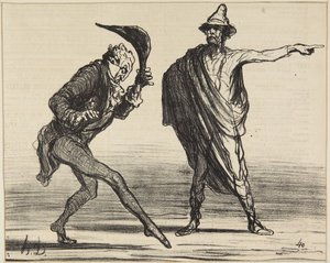 "As it is currently in Tuscany..." by Honoré Daumier