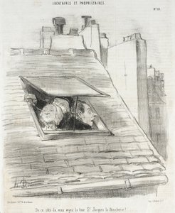 From That Side, You See the St. Jacques Tower by Honoré Daumier