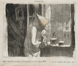 Of Snow, Real Snow... by Honoré Daumier