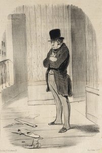 Moved!... by Honoré Daumier