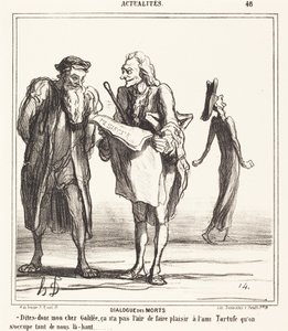 Dialogue of the Dead by Honoré Daumier