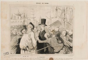 Disembarking by Honoré Daumier
