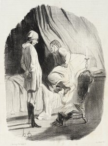 Eh! Well, my Didine, have we danced enough?... by Honoré Daumier