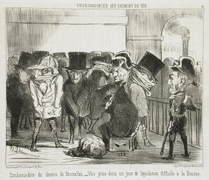 Brussels Road Embarkment by Honoré Daumier