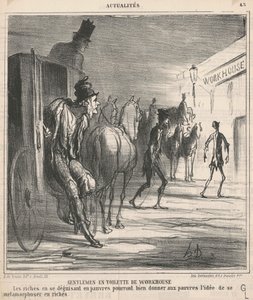 Gentlemen in Workhouse Attire by Honoré Daumier