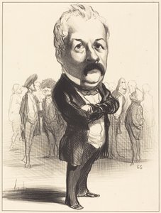 Gustave Sautayra by Honoré Daumier