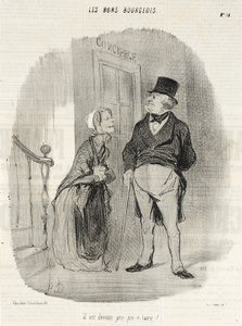 He Has Become a Property Owner! by Honoré Daumier
